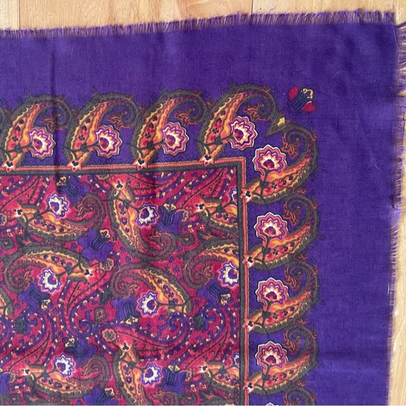 Wool Paisley & Floral Scarf - Picture 5 of 8